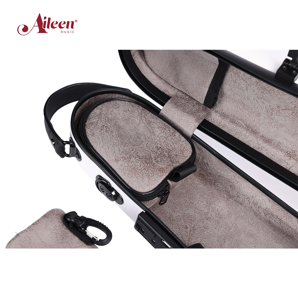 Factory Carbon Fiber 4/4 Violin Hard Case Professional 1.4kg with Two Bow Holders and Matching Blanket (CSV-F082G)