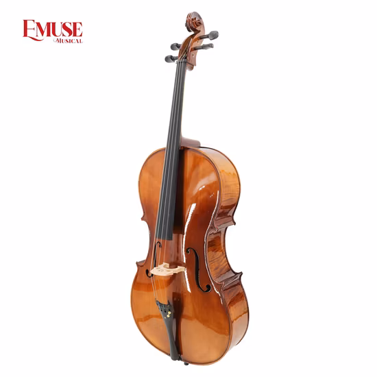 Neuankömmling, neuestes Design, massives Ahorn-Studenten-Cello mit Flamme